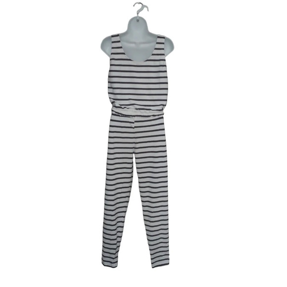 B&RRTEX Sleeveless Striped White and Blue  Romper/Jumpsuit L - Picture 6 of 9
